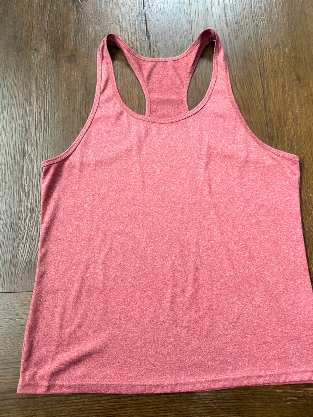 Men's Heathered Pink Racerback Tank Top